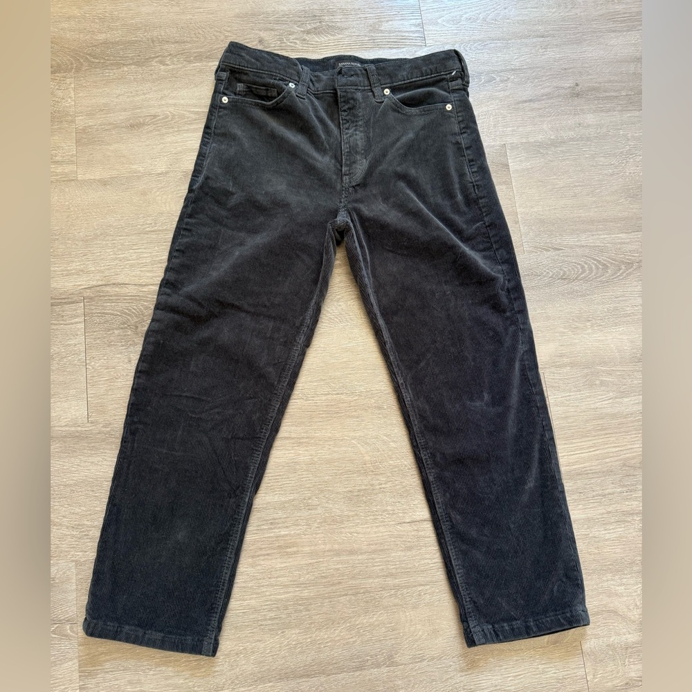 3/$20 Banana Republic Black Corduroy Pants 29P